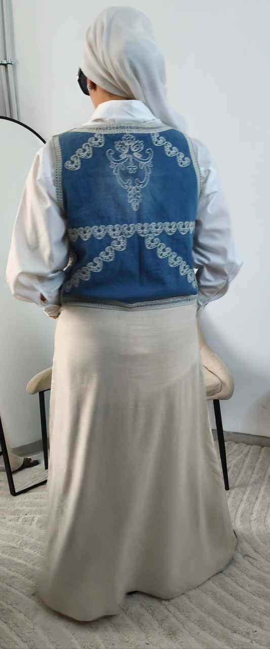 Gilet jean motif